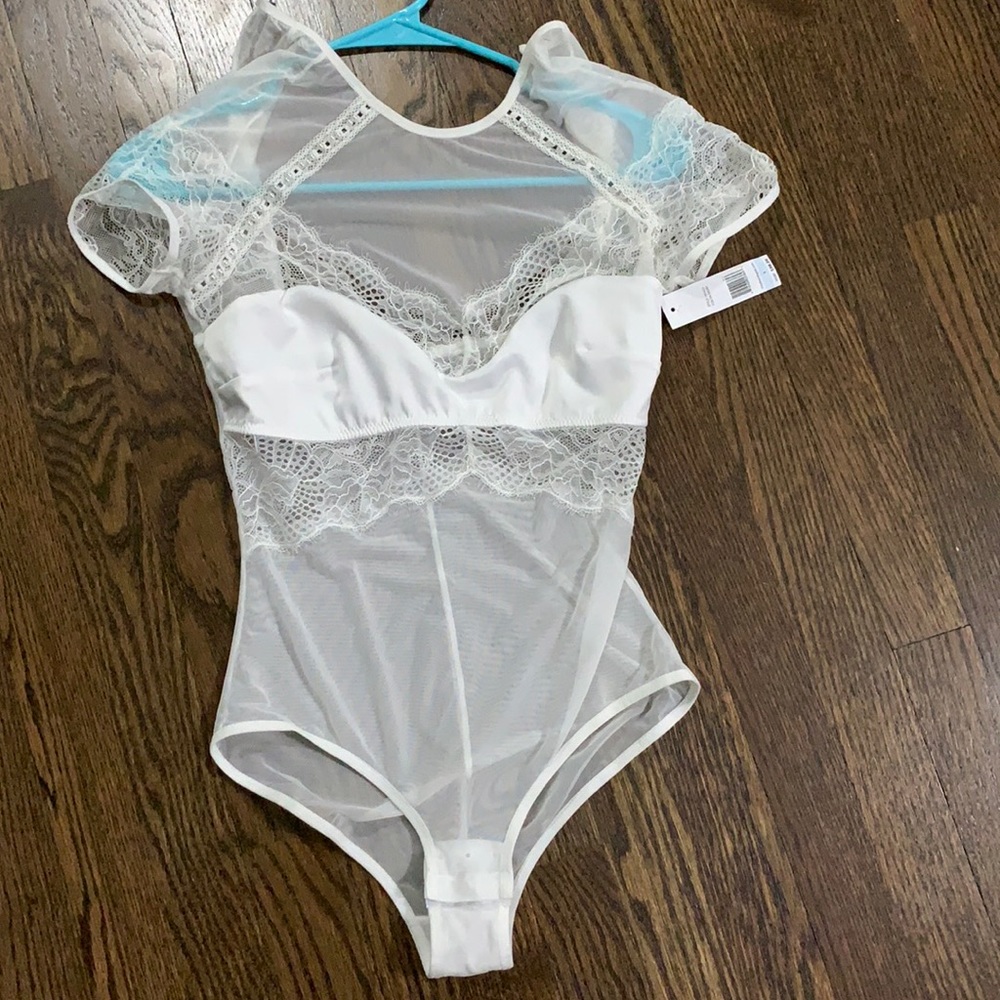 Thistle and Spire white lace bodysuit